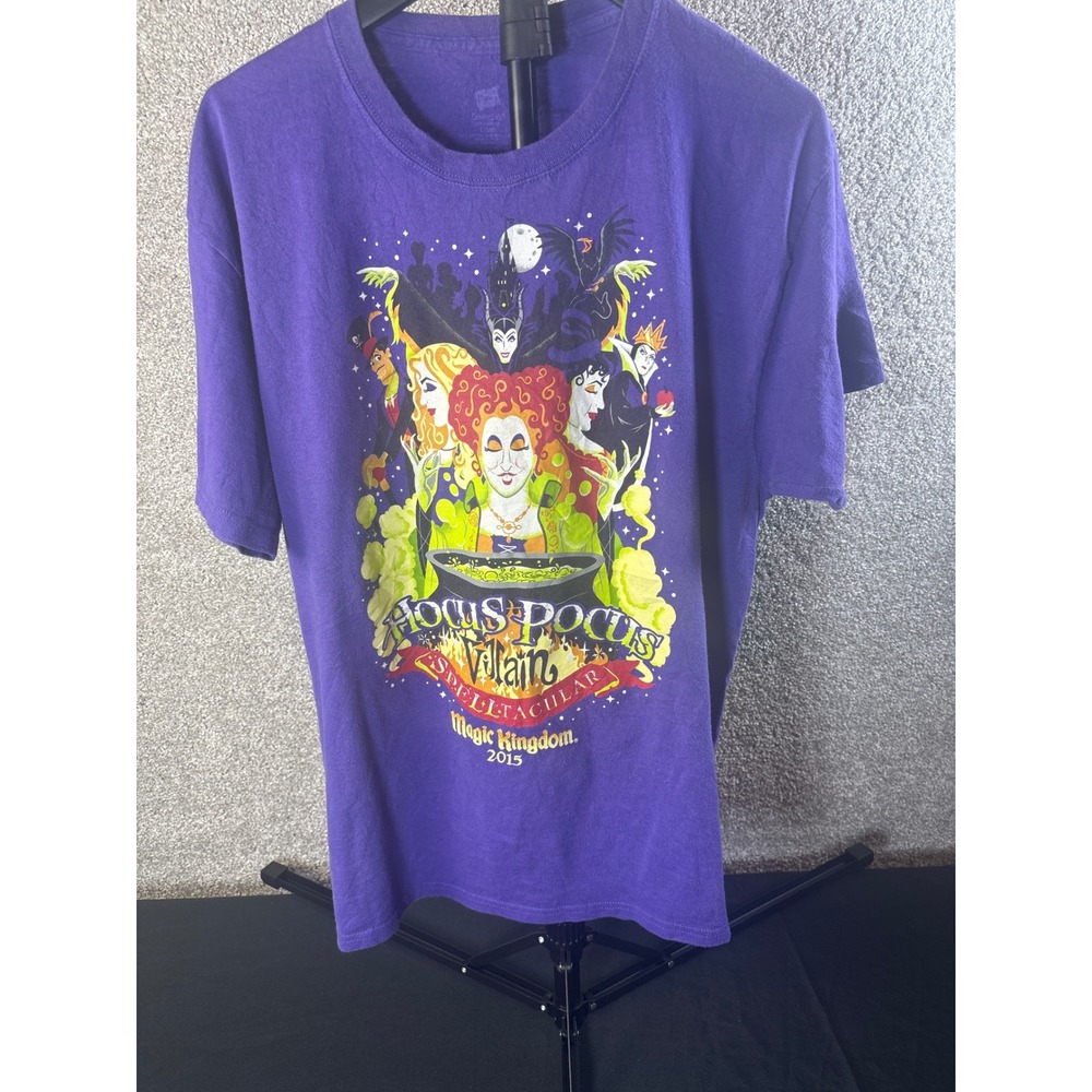 Disney Parks T-Shirt Hocus Pocus Villain Spelltacular 2015 Large Purple Unisex